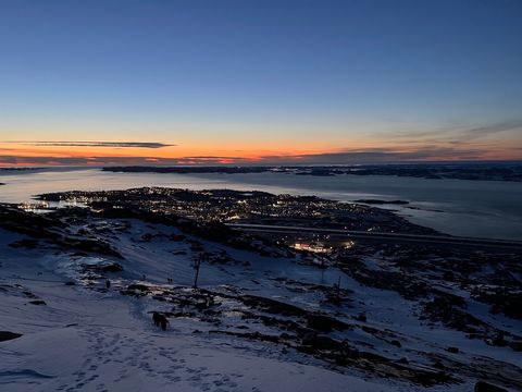 Nuuk from the Slopes of Quassussuaq (Lille Malene)