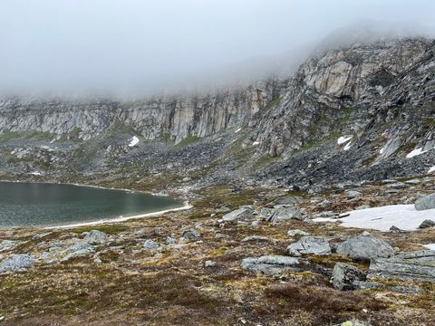 Qallussuaq (Circus Lake) Under Low Clouds