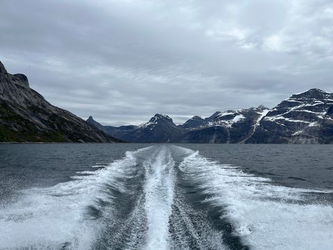 A Cloudy July Day on the Waters of Nuup Kangerlua