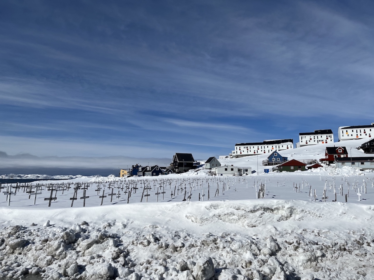 Overlooking Noorliit Cemetery