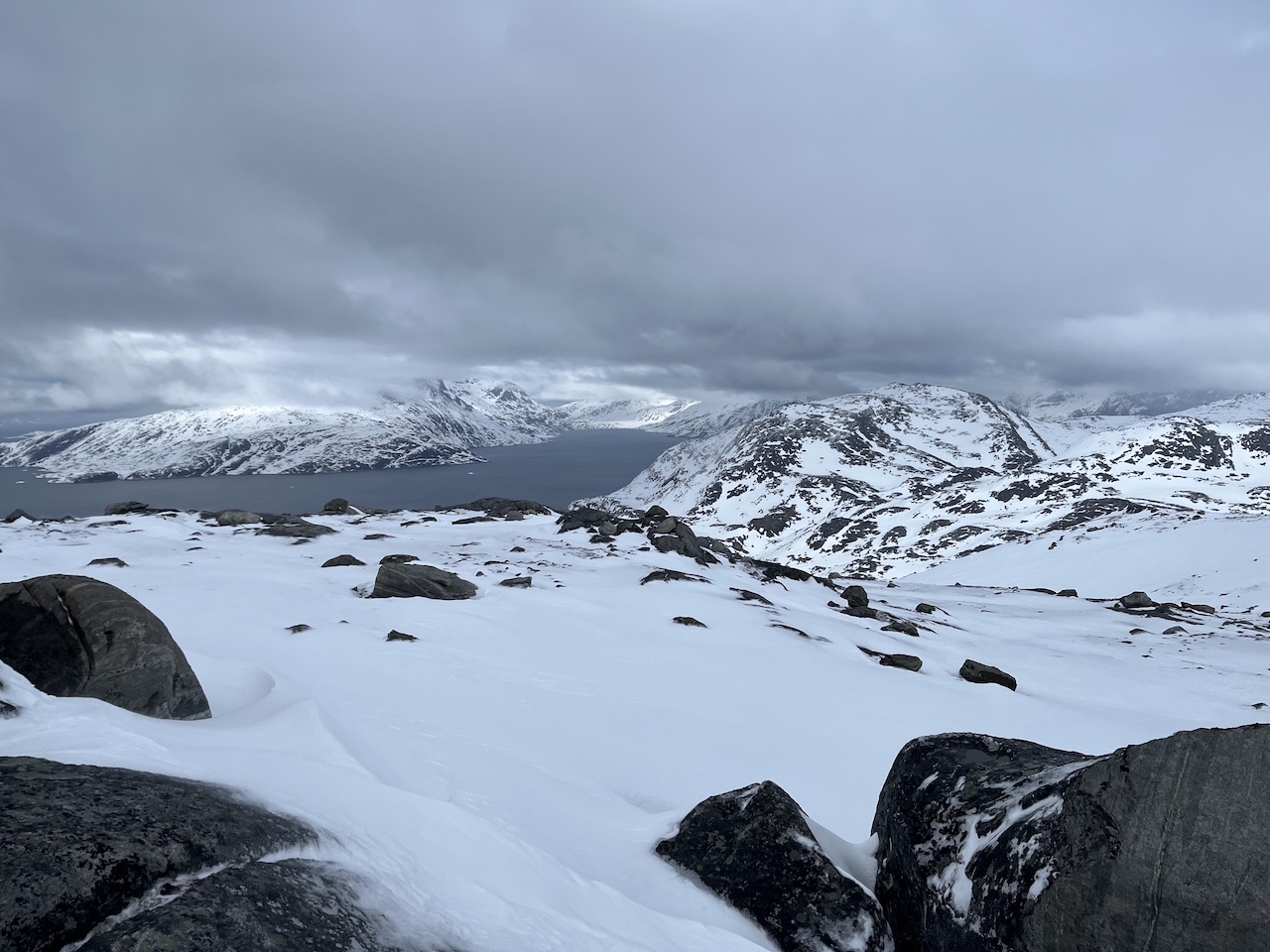 Overlooking the Nuuk Fjord