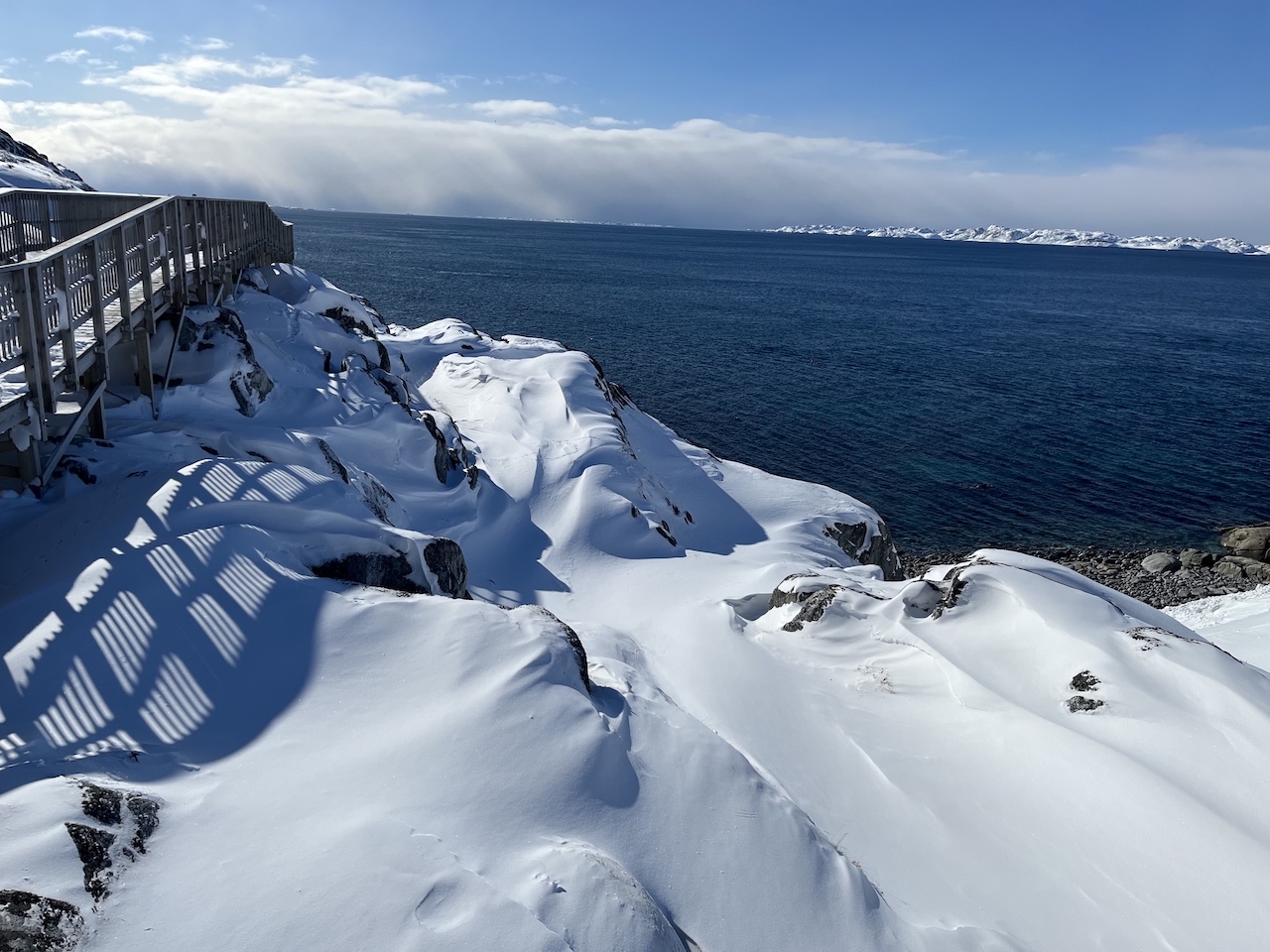 Sastrugi on the Nuuk Shoreline