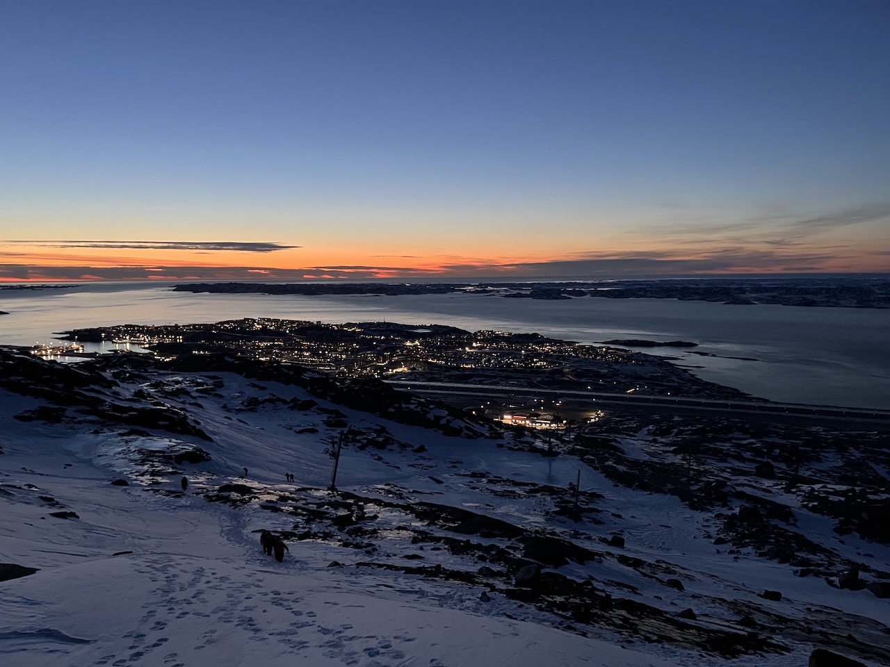 Nuuk from the Slopes of Quassussuaq (Lille Malene)