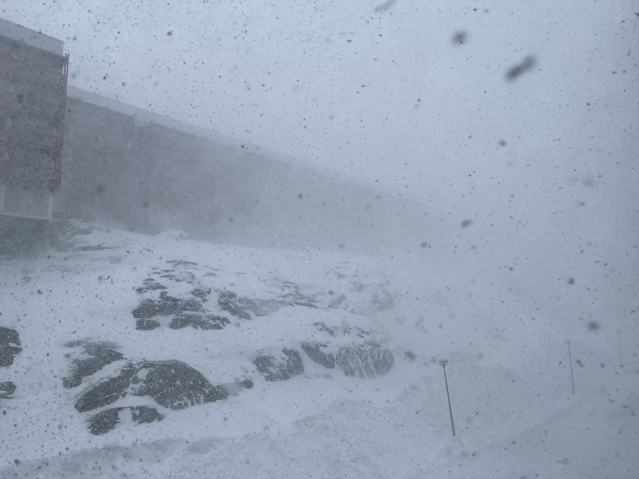 Spring Blizzard in Central Nuuk